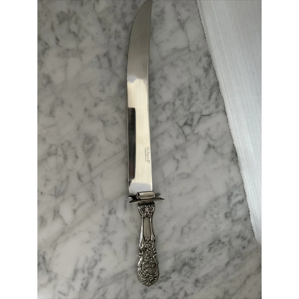 Vintage F B Rogers‎ Carving Knife, French Rose, Sharp, Excellent Condition